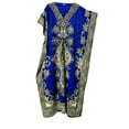 thumbnail image 3 of Long-Kaftan-dress-Hippy-Boho-Maxi-One-Size-Women-india--Tunic-Dress-Night-Gown, 3 of 3