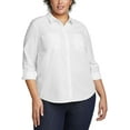 thumbnail image 4 of Eddie Bauer Women's Departure Stretch Long Sleeve Shirt with UPF 50 XXL White, 4 of 4