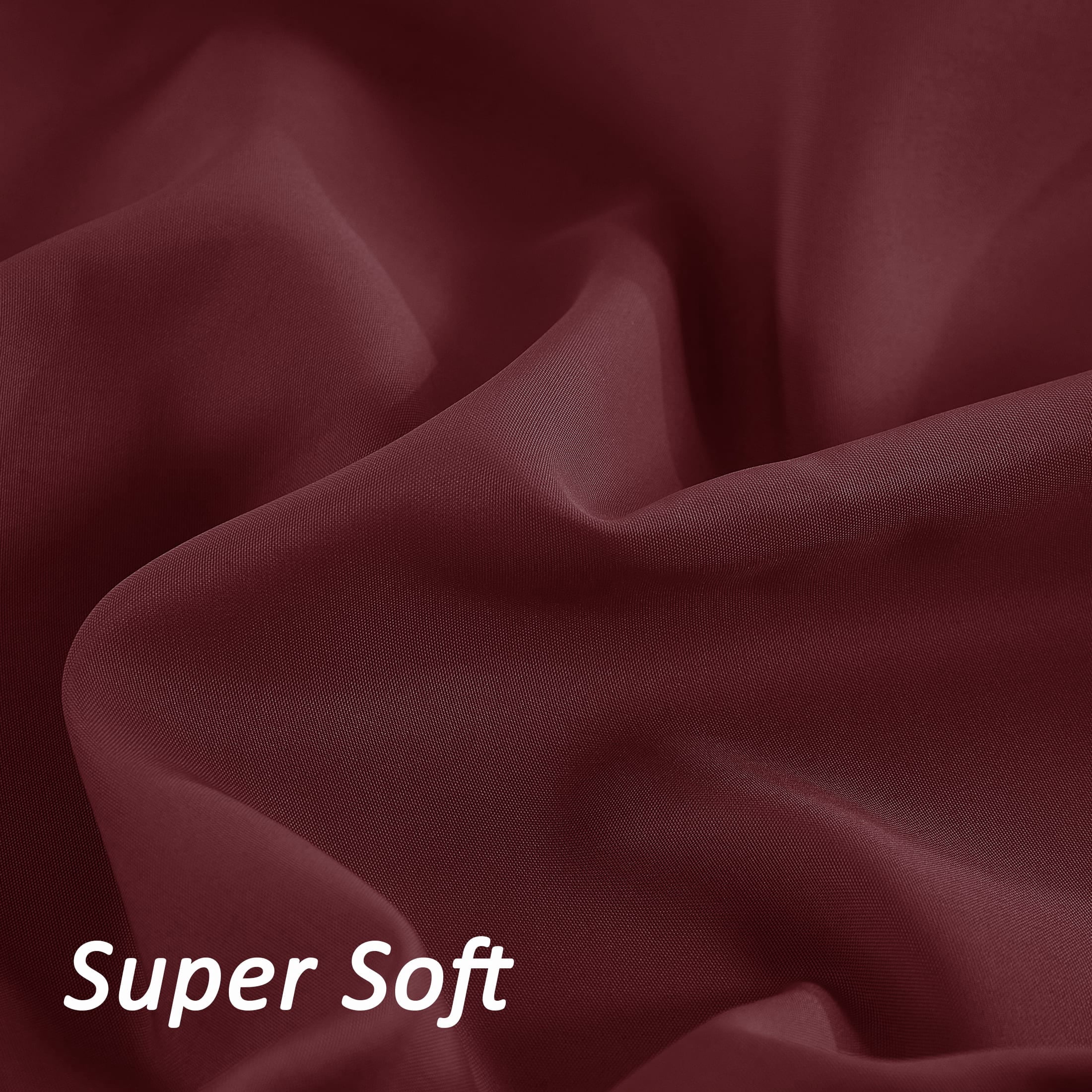 Mainstays Super Soft Microfiber 2-Pack Fitted Sheet, Full, Grey Stone/ Luscious Red Merlot, 2 Piece
