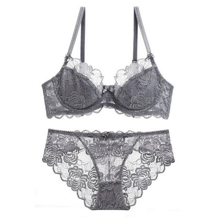 

YDKZYMD Women s Gray Bra and Panty Fashionable See Through Lace Nightdress Sexy Sheer Lingerie 2 Piece 70A 70B 70C 70D 75A 75B 75C 75D 80A 80B 80C 80D 85B 85C 85D 90C 90D 95C 95D
