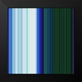 thumbnail image 2 of Grayscale 20x20 Black Modern Framed Museum Art Print Titled - Pinstripes V, 2 of 5