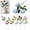 Blue, variant on 1 Stem Three-Headed Artificial Rose Flower Faux Silk Rose Head Branch for Wedding Bouquet Centerpiece Hotel Home Table Decor 66cm, Clearance Purple