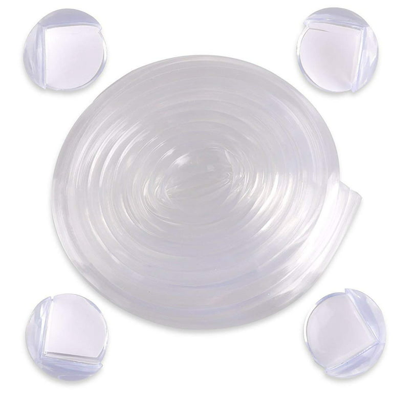 4-Pack) Clear Edge Bumpers Corner Protectors for Baby Safety from
