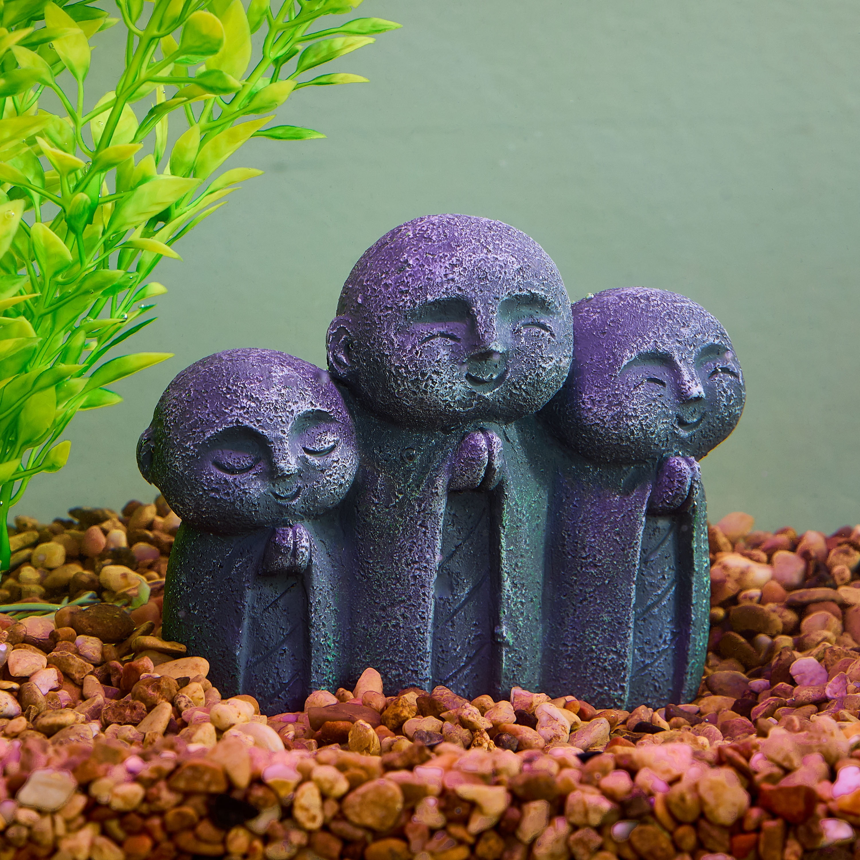 Vibrant Life Aquarium Decor, Buddha Ornament, 4.13" x 1.5" x 3.34"