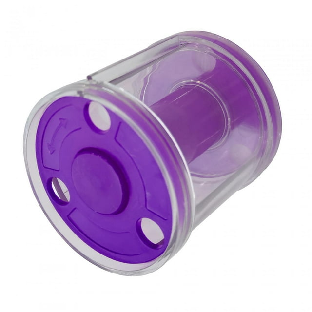 S SERENABLE Rhythmic Gymnastics Ribbon Organizer Compact for Practice Indoor Competition Purple