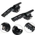thumbnail image 6 of yotijay 2Pcs Motorcycle Engine Guard Highway Footpegs Folding Footrests Clamps Stainless Steel Easy to Use Wear Resistant Accessories Black, 6 of 8