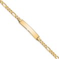 thumbnail image 1 of Bracelet d'Identification de Barre de Lien en Or Jaune 10 Carats, 1 of 8