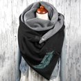 thumbnail image 2 of Bibifish Womens Scarf with Cat Pocket Autumn Winter Warm graphic printed Shawl Soft cozy for Pet Lovers outdoor comfortable Daily casual scarf, 2 of 3
