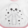 thumbnail image 4 of Inktastic Happy Halloween Spooky Skeleton and Stars Boys or Girls Baby Bib, 4 of 4