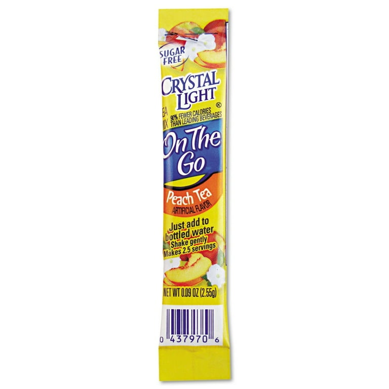 Flavored Drink Mix, Peach Tea, 30 .09oz Packets/Box Flavored Drink Mix, Peach Tea, 30 .09oz Packets/Box