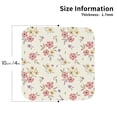 thumbnail image 2 of Kdxio Floral Funny Coasters,4 Pcs Leather Coasters,Housewarming Gifts,Protect Furniture from Water Marks Scratch and Damage, 2 of 8