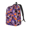thumbnail image 1 of Vsdgher Halloween Black Cats Print Canvas Backpack Travel Rucksack Unisex Knapsack 15.7/17.7Inch Laptop Backpack for Work,College-Small, 1 of 5