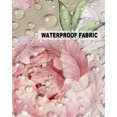 thumbnail image 5 of Pack of 2 Outdoor Pillow Covers, Watercolor Flower Retro Background Waterproof Square Throw Pillowcase Cushion Decorative Pillow Covers for Couch Patio Tent, 26x26 in, 5 of 6