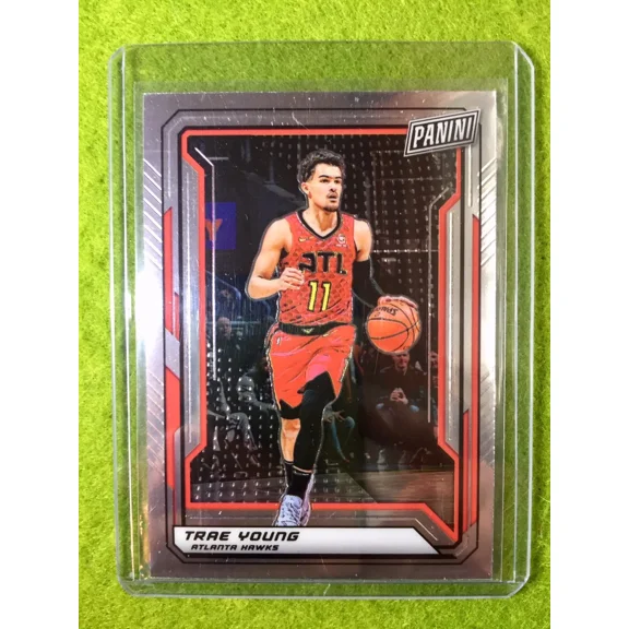 TRAE YOUNG VIP SILVER CHROME CARD ATLANTA HAWKS 2019 Panini The National VIP