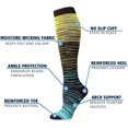 thumbnail image 4 of 4 Pairs Medical Sport Copper Compression Socks for Women & Men Circulation 15-20 mmHg is Best Support for Athletic Running Cycling, Nursing, Travel - Gradient Colors, 4 of 8