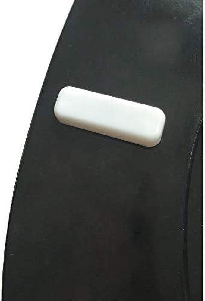 J&V Textiles Round Wooden Toilet Seat With Beveled Edge Black