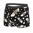thumbnail image 2 of Wukai Honey Bees at Night Print Men’s Underwear Breathable Boxer Briefs,&nbsp;Moisture Wicking & Breathable-X-Large, 2 of 7