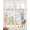 Gray, variant on Happy Easter Sheer Curtains 63 Inch Length 2 Panels Set for Living Room/Bedroom, Spring Bunny Easter Eggs Floral Beige Wood Kitchen Curtains Grommet Semi-Sheer Curtains Window Treatments 42"x63"x2