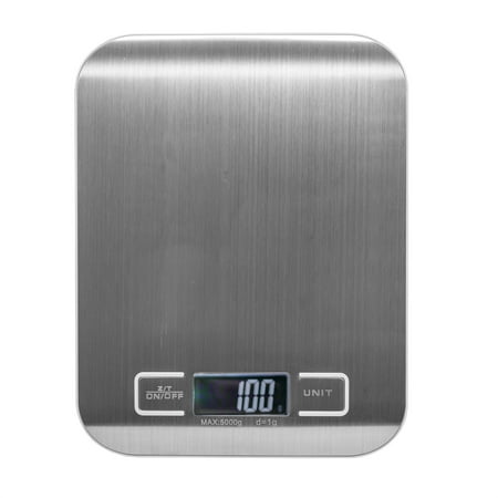 - CO-Z 11lb / 5kg Digital Kitchen Food Scale Stainless Steel Platform With LCD Display