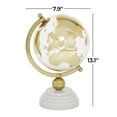 thumbnail image 4 of DecMode 8" Gold Globe with Marble Base and Tiered Base, 4 of 9