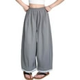 thumbnail image 4 of Girls Wide Leg Loose Pants Soft Breathable Machine Washable Ages 3-15 120-170, 4 of 4