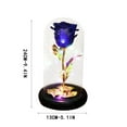 thumbnail image 2 of Romantic Simulation Rose Flower Glass Cover LED Home Decoration, 2 of 3