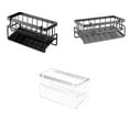 thumbnail image 3 of maskred Carbon Steel Rust-Proof Towel Rack Space-Saving Storage Organizer For Kitchen And Bathroom Versatile Gray with pole, 3 of 6