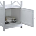 thumbnail image 3 of Convenience Concepts Oxford End Table with Cabinet in White Wood Finish, 3 of 4