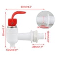 thumbnail image 2 of Grifo para enfriador de agua Uxcell, plástico de colores variados, reemplazo de grifo caliente y frío para el hogar 0.51" 2pcs, 2 of 7