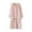 Pink, variant on Fuzzy Fleece Long Robes for Women Button Down Sleepwear with Hood Warm Winter Plush Bathrobes Soft Long Sleeve Robe Loose Fit House Nightgowns with Pockets Pink L