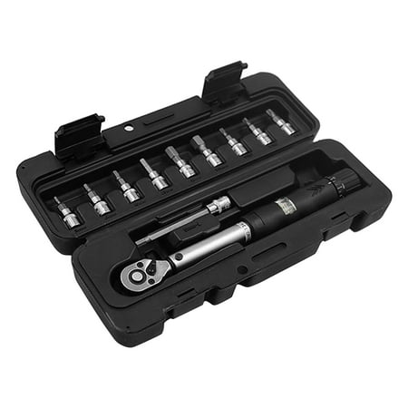 

NEWwt 11Pcs/Set Torque Wrench Durable Good Performance Metal Socket Spanner Repair Tool for Road Bike