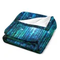 thumbnail image 3 of In the magical Forest Throw Blanket Sofa Quilt Flannel Fabric Sofas Thins Blankets, 3 of 6