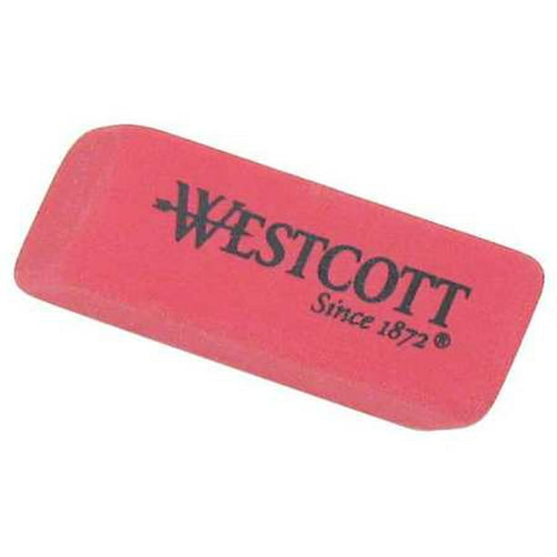 WESTCOTT 14613 Eraser,Red,PK3
