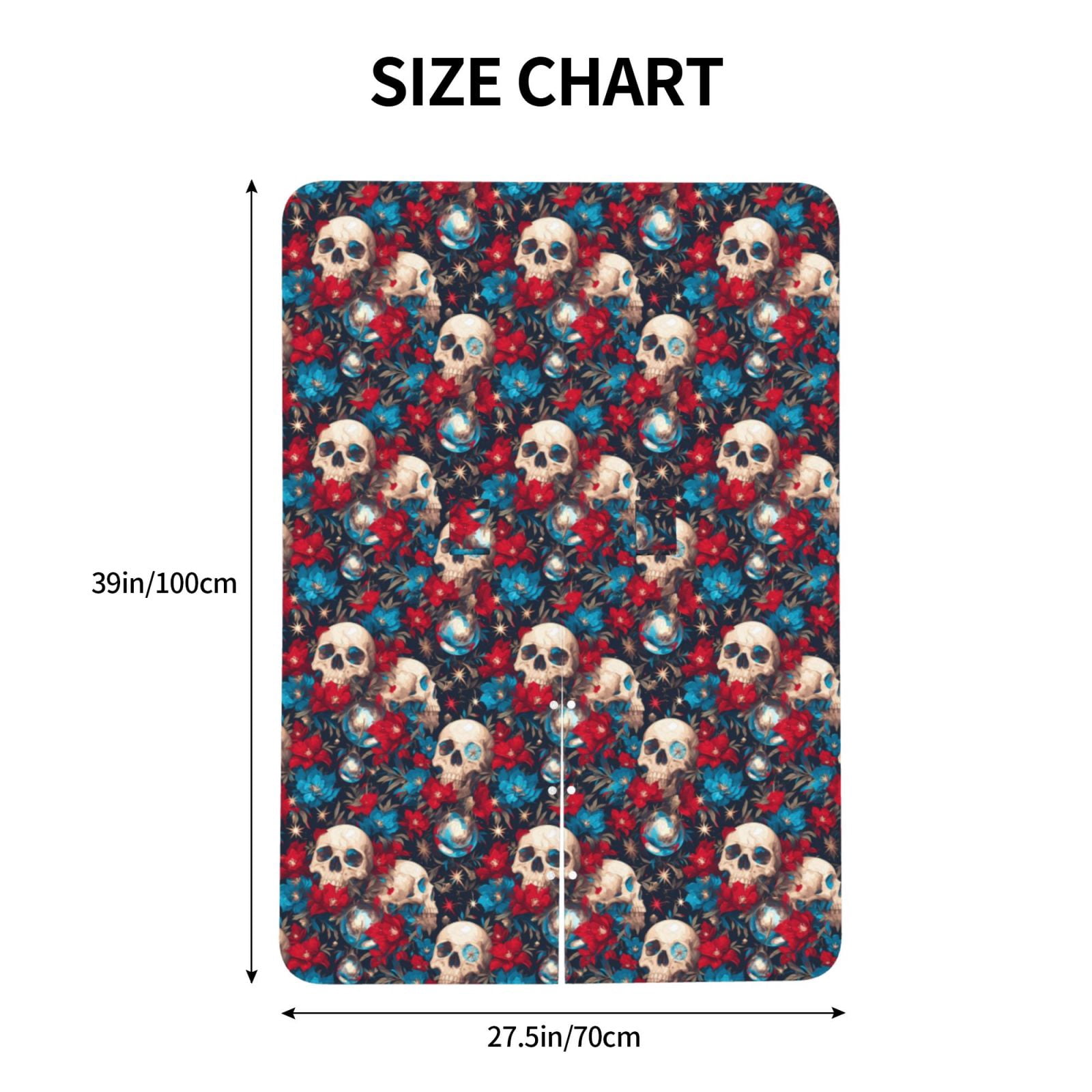 Naloa Skull red flower blue Baby Car Seat Cover, Breathable Baby Carrier Cover, Multiuse Baby Carrier Cover & Nursing Breastfeeding Cover