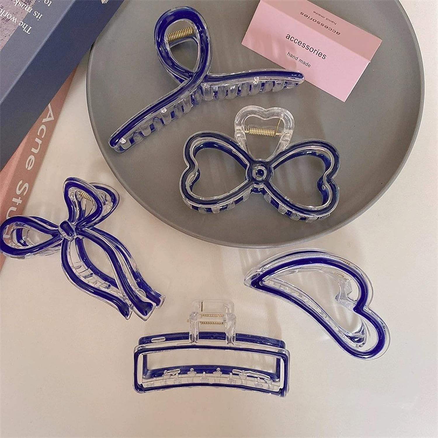 Southwit 5 Pack Big Hair Clips, Hair Claw Clip,4 Inch Clips for Hair