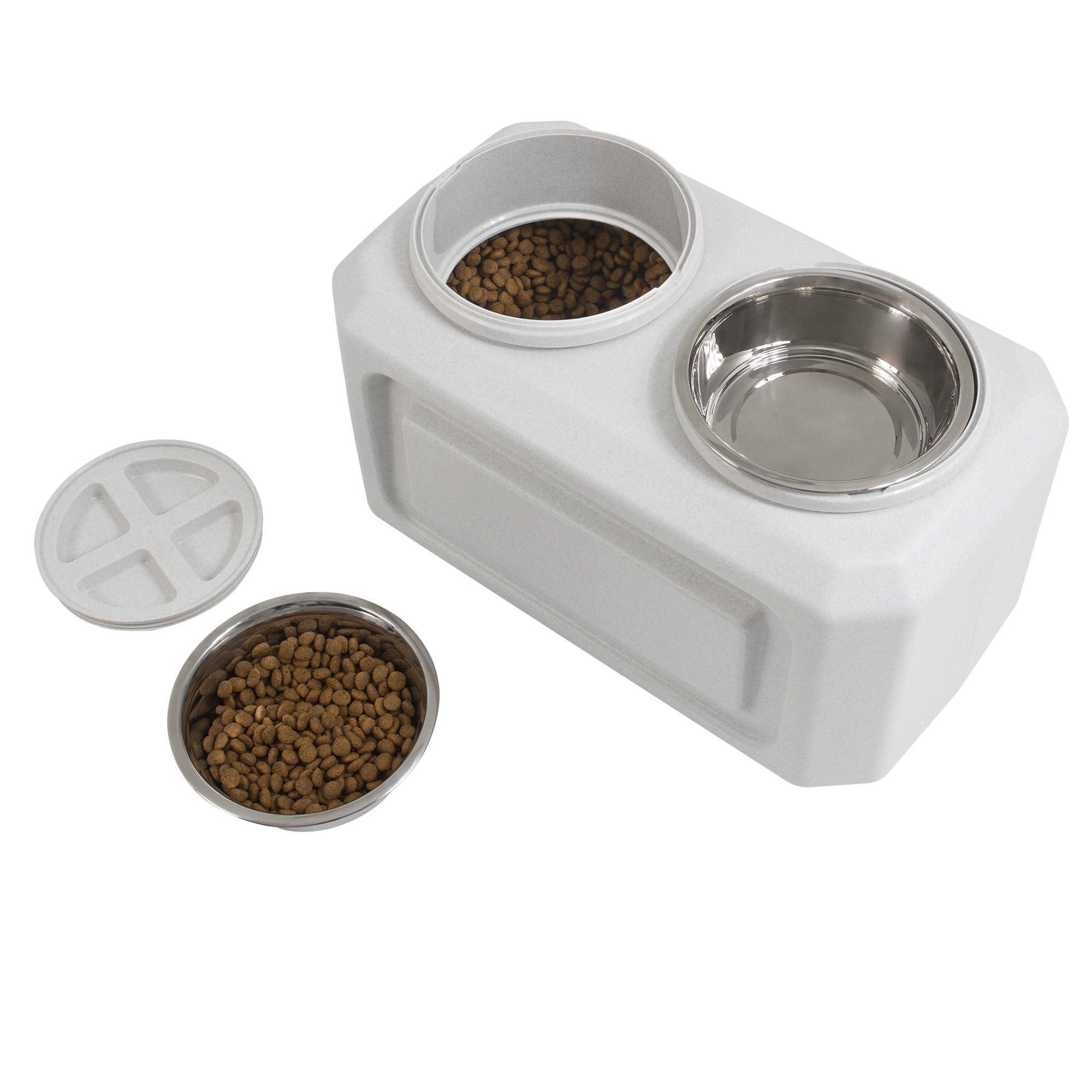 Gamma2 Vittles Vault Elevated Bowls with 50 lb Storage photo 4