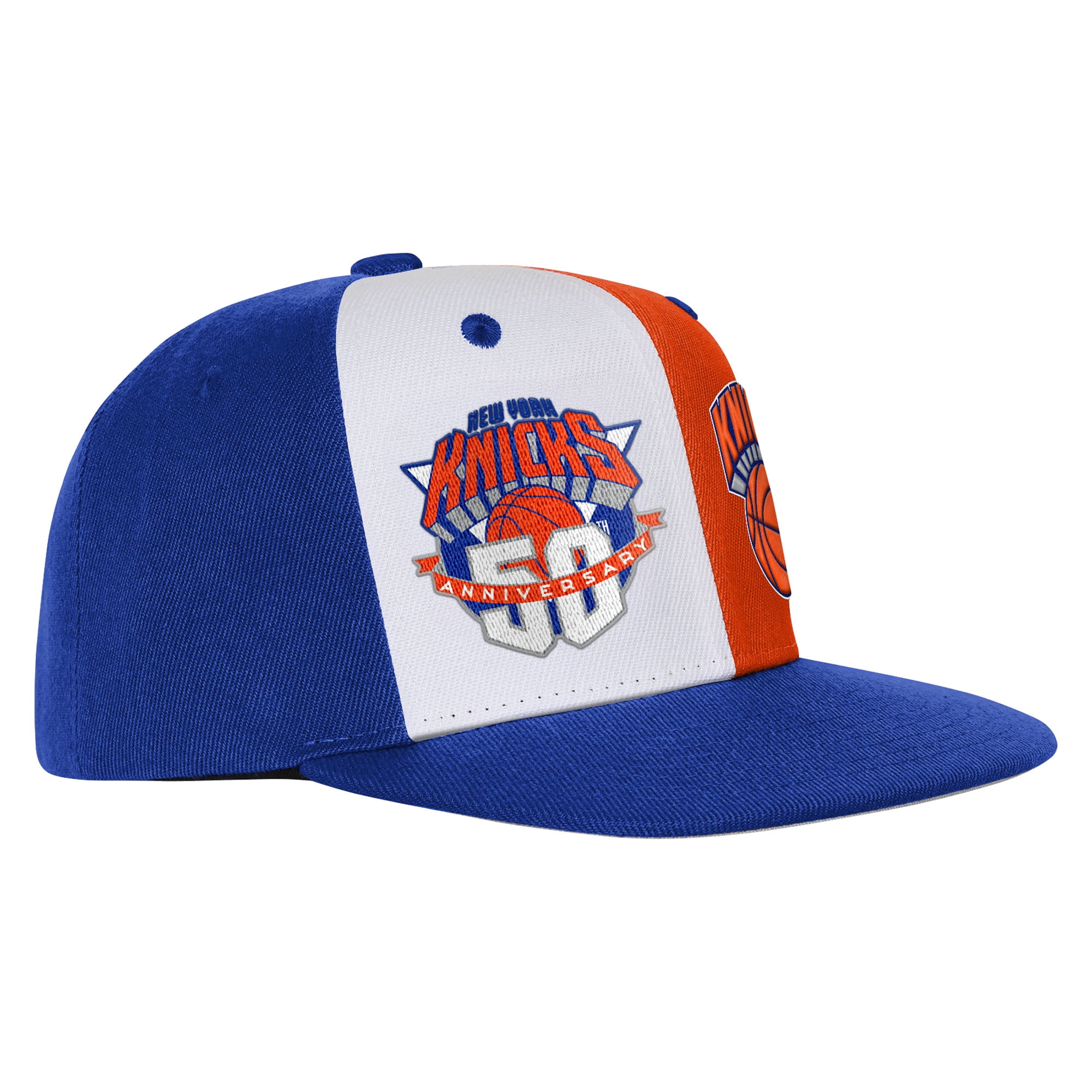 Youth Mitchell & Ness Blue New York Knicks 50th Anniversary Duo Front Snapback Hat