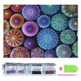 thumbnail image 3 of Kit De Pintura De Diamantes Con Cristal De Resina Que Reduce El Estrés, Pintura De Diamantes Que No Se Cae, Decoración De Oficina De 11,8x15,8 Pulgadas Para Sala De Estar Y, 3 of 7