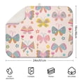 thumbnail image 2 of 2pcs Fantasy Floral Butterfly Drying Mat Super Absorbent Microfiber Pad Dreamy Butterfly Design Foldable Countertop Protector, 2 of 4