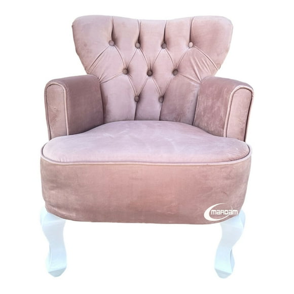 Sillon Vintage Individual Terciopelo Palo de Rosa