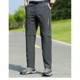 thumbnail image 3 of Fashion YLSDY Men's Convertible Hiking Pants Zip Off Lightweight Quick Dry Fishing Camping TStylishl Climbing Outdoor Cargo Pants Dark Gray 10, 3 of 4