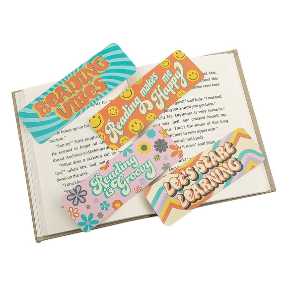 Bulk 48 Pieces Groovy Motivational Bookmarks