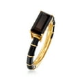 thumbnail image 5 of Ross-Simons Black Onyx and Black Enamel Ring in 18kt Gold Over Sterling, Women's, Adult, 5 of 5