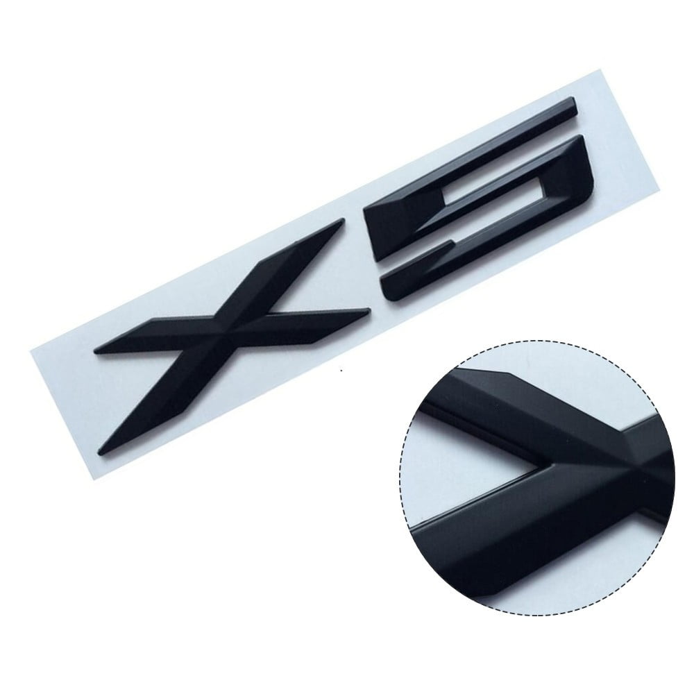Brand New High Quality Matte Black Emblem Trunk lid Badge Sticker For BMW X5M50I 