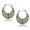 Design-F, variant on Silver Tribal look Filigree Hoop Earrings For World Traveller