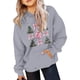thumbnail image 5 of Sudadera con capucha para niñas y niños, sudadera de manga larga con cuello redondo y estampado de moda, jersey con bolsillo, sudadera de poliéster para niñas, 5 of 8