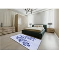 thumbnail image 4 of Ahgly Company Indoor Rectangle Patterned Lavender Blue Area Rugs, 5' x 8', 4 of 6