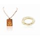 thumbnail image 1 of Kamada Combination of Shiv Tulsi (Basil) Pendant mala and exquisite squareTulsi (basil) mala,Spritual Pendant Necklace for Women and Men, 1 of 5