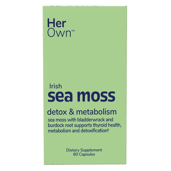Her Own Irish Sea Moss Detox & Metabolism, Immune Support, Capsules, 60ct