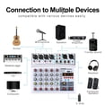 thumbnail image 4 of Mezclador De Audio BMG-06D Mezclador de audio compatible con Bluetooth de 6 canales 16 DSP (enchufe blanco de la UE), 4 of 5